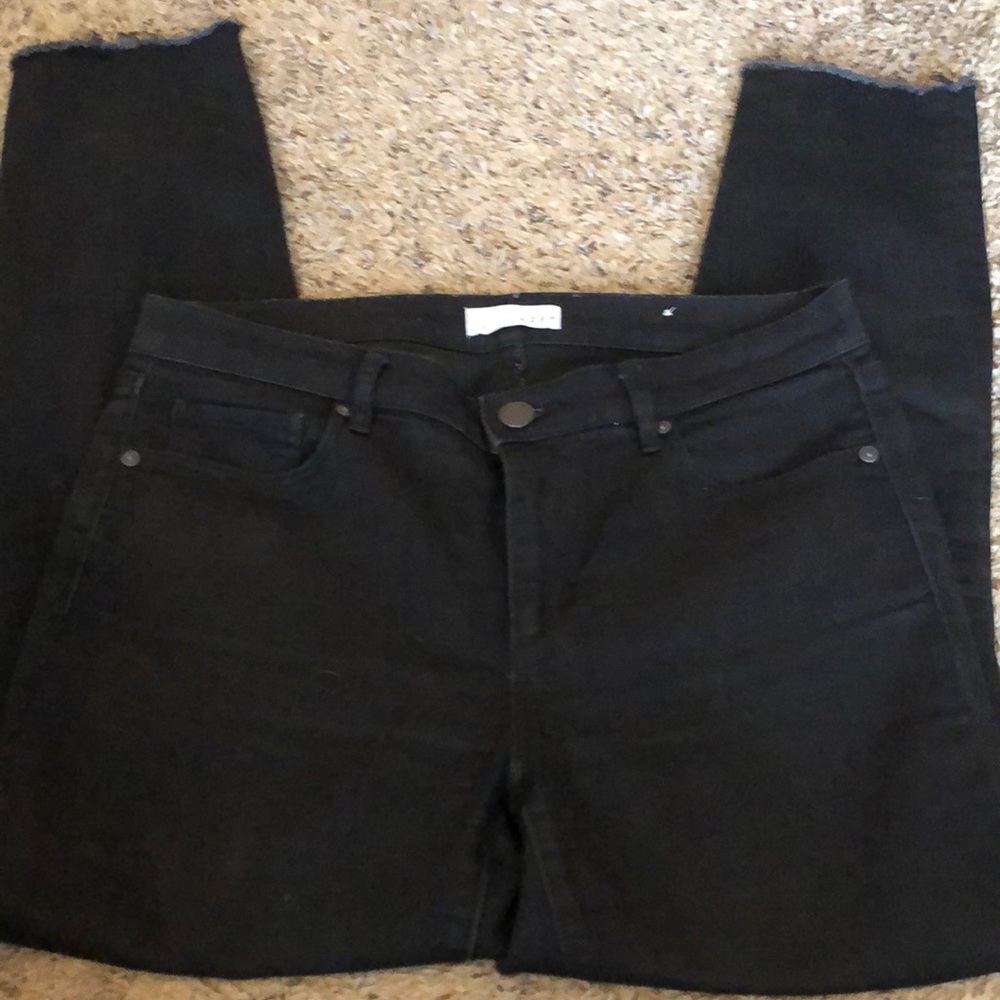 Black loft jeans .